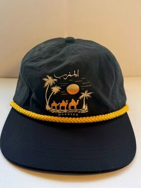 Roark Morocco Trucker Hat * Black & Gold * Camel Desert * One Size Adjustable